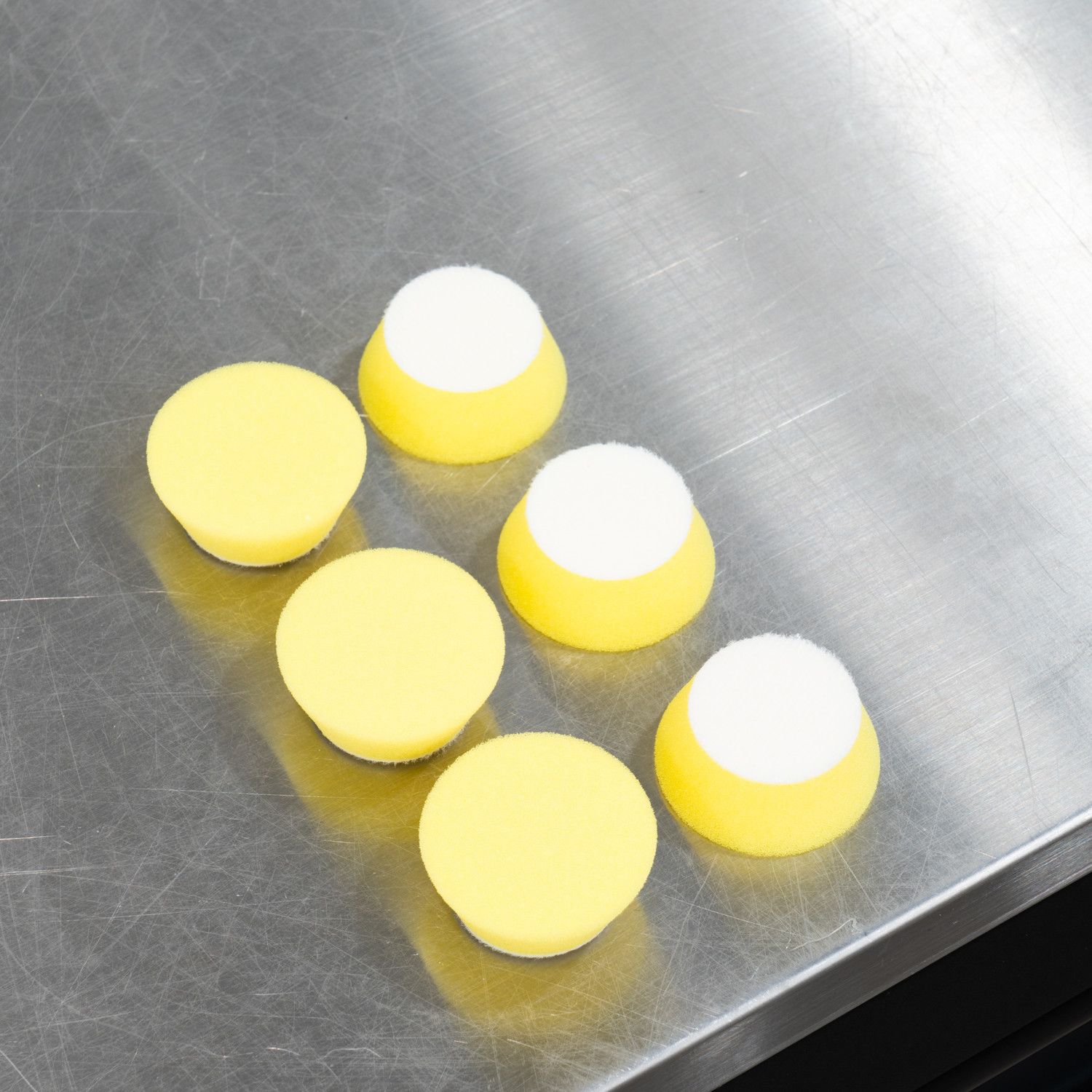 Buff and Shine Uro-Tec 1.25" Foam Pads Yellow (Polishing) 6 Pack