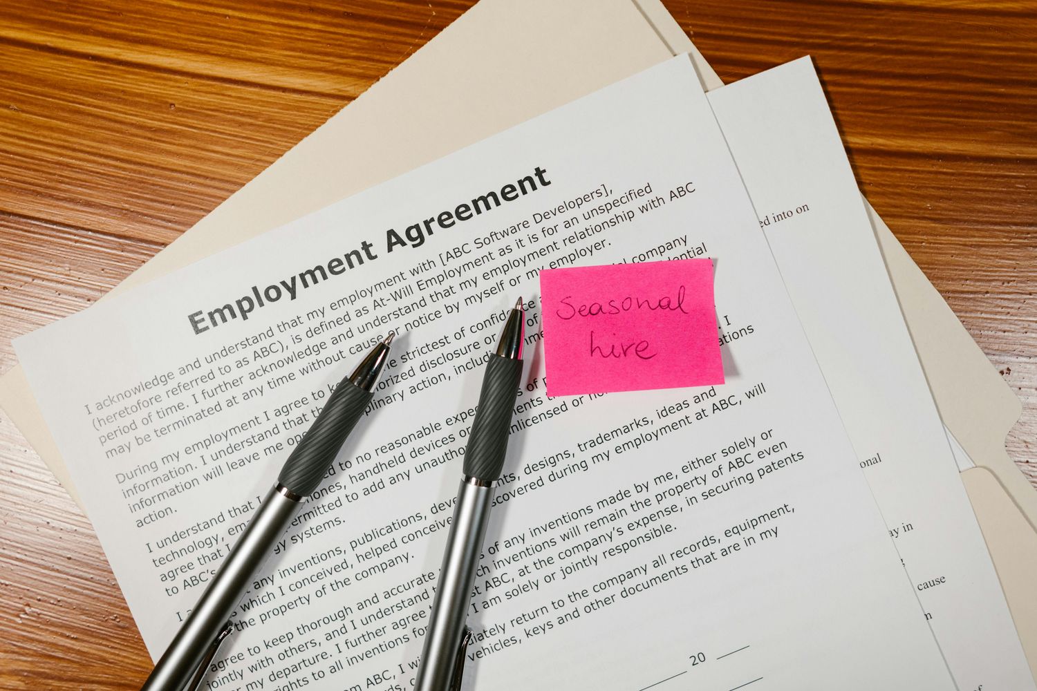 Permanent Contract of Employment