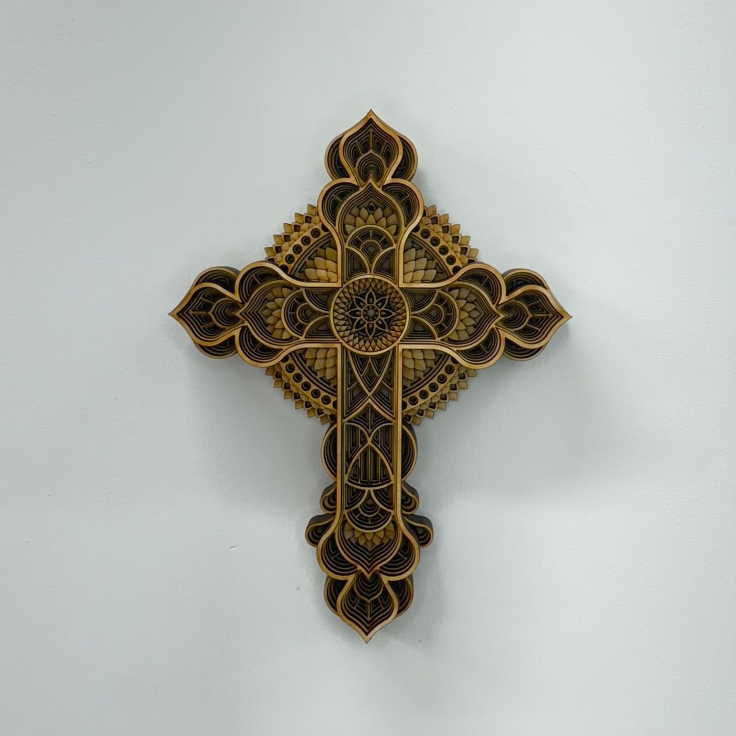 Layered Cross Design #6, Size: 10&quot;