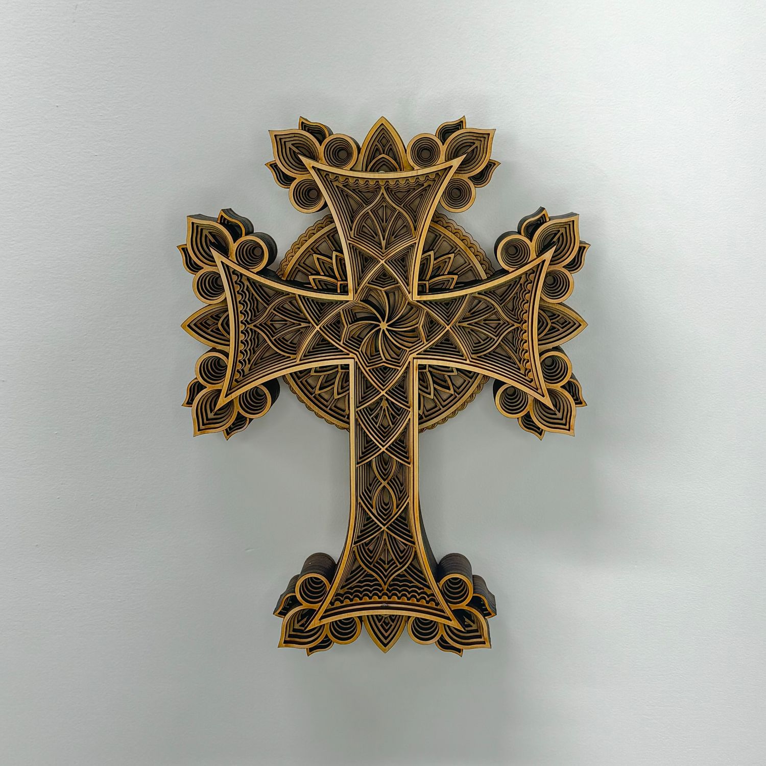 Layered Cross Design #7, Size: 10&quot;