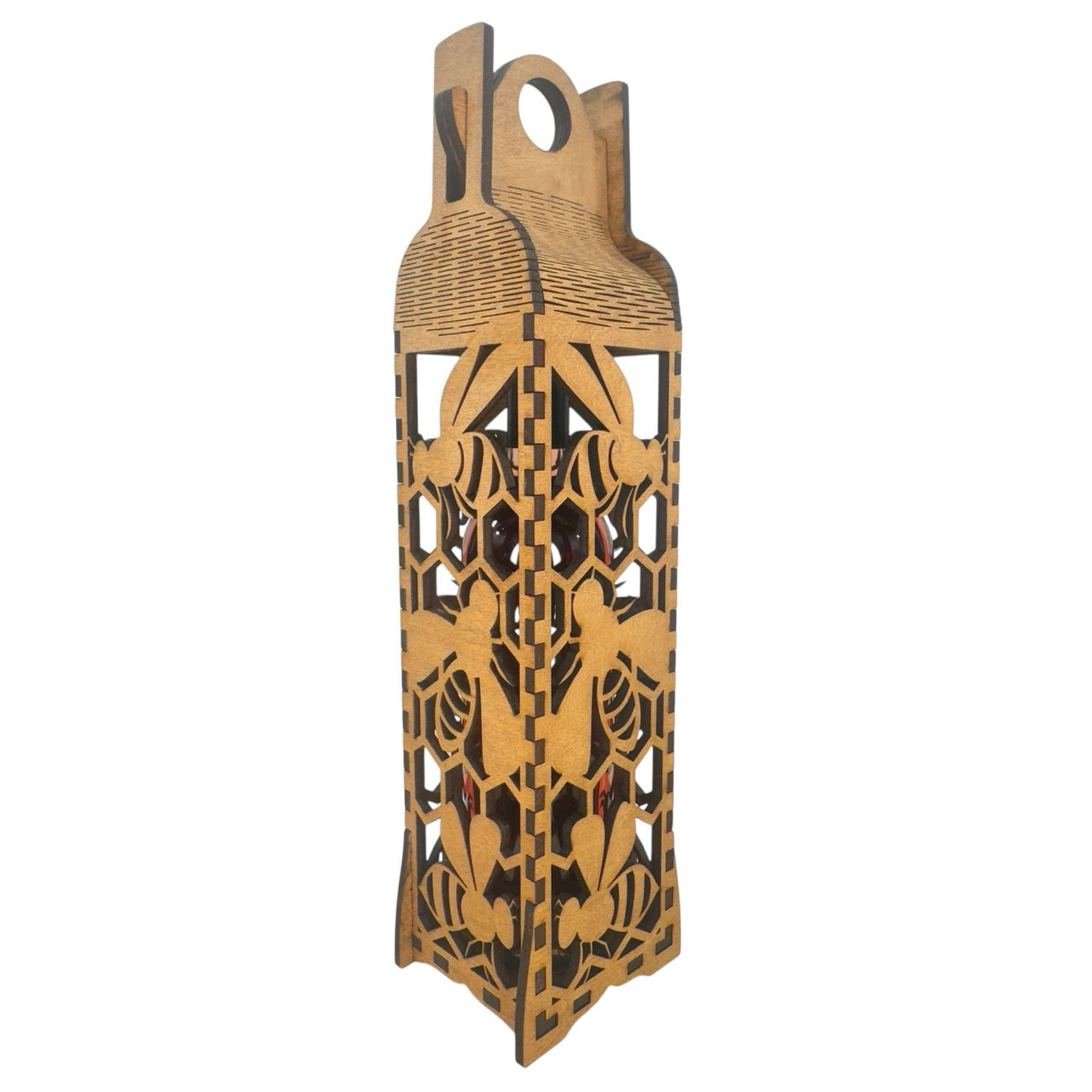Wine Bottle Carrier Bees