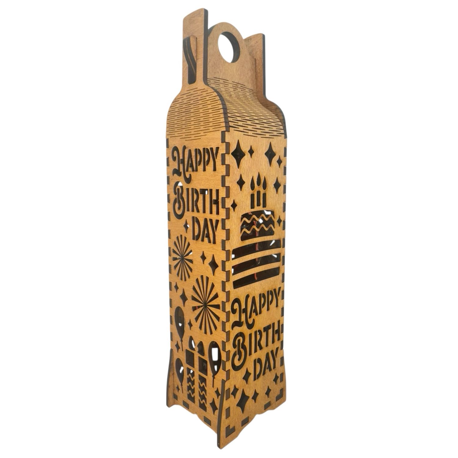 Wine Bottle Carrier Happy Birthday