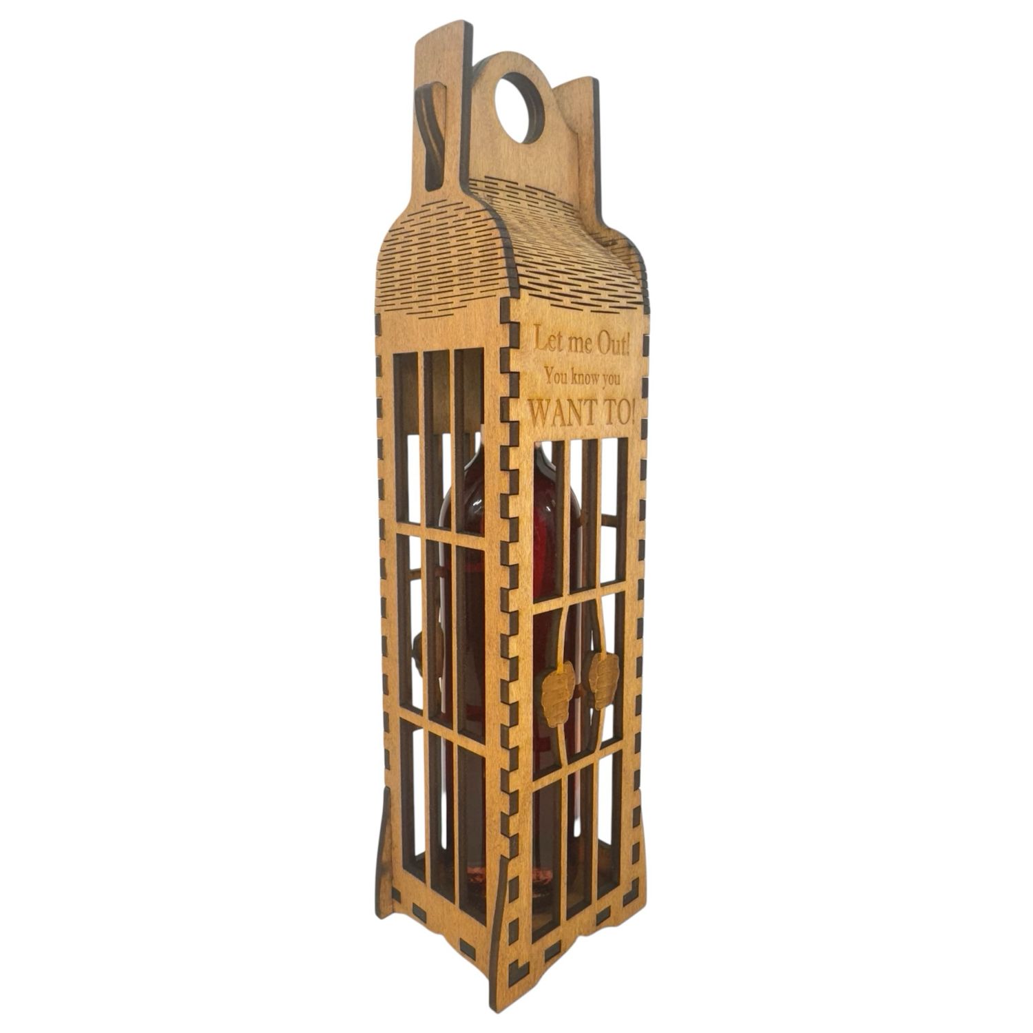 Wine Bottle Carrier Let Me Out