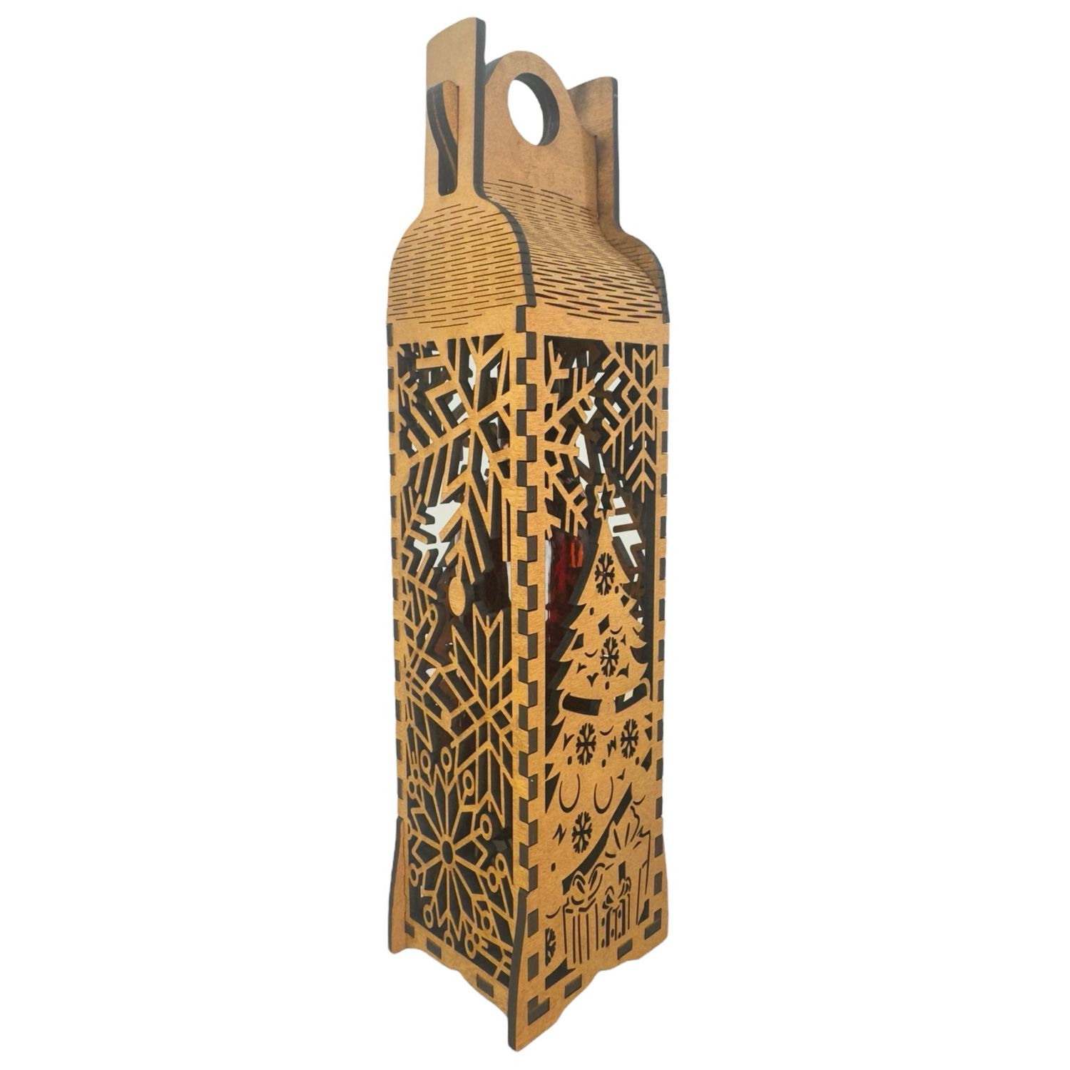 Wine Bottle Carrier Christmas