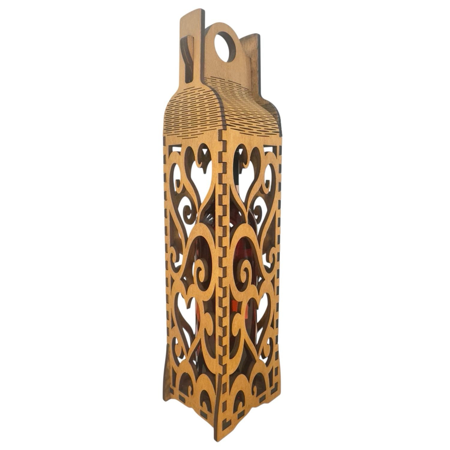 Wine Bottle Carrier Hearts