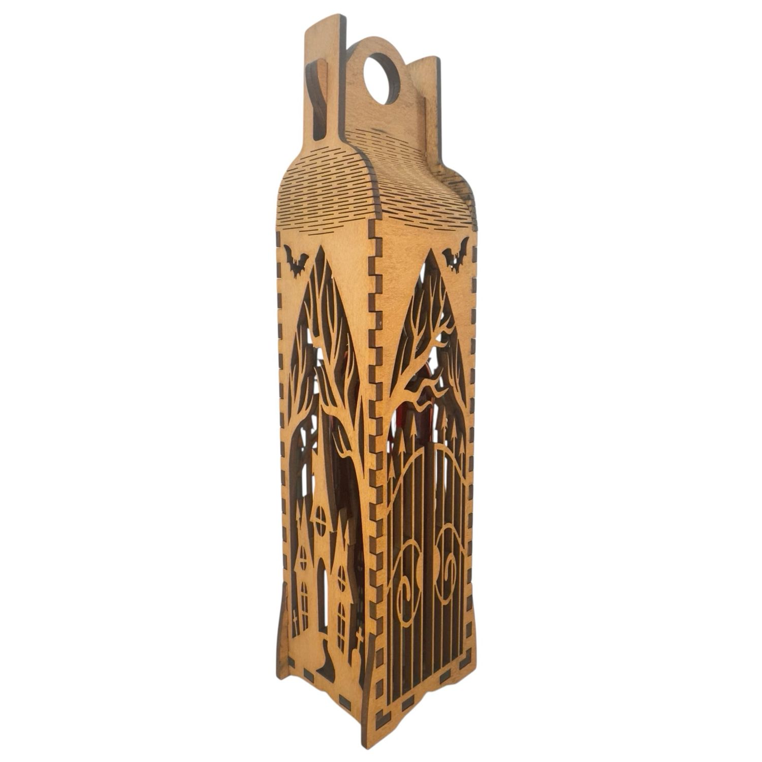 Wine Bottle Carrier Haunted House