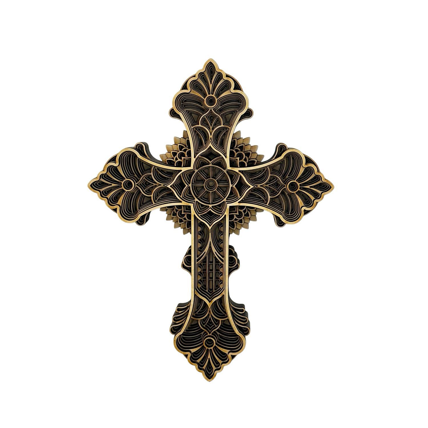 Layered Cross Design #1, Size: 10&quot;