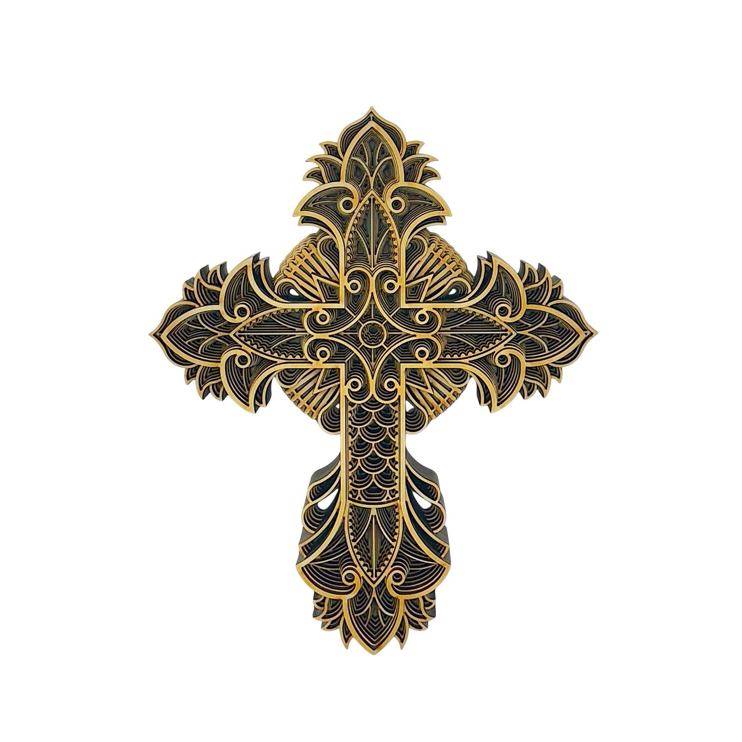 Layered Cross Design #3
