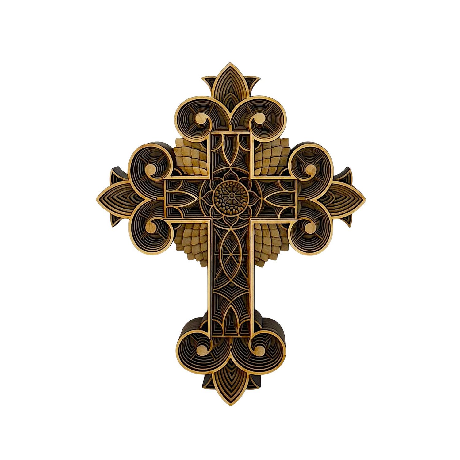 Layered Cross Design #11