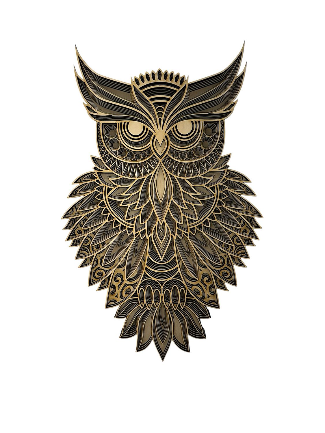 Owl Layered Wood Art