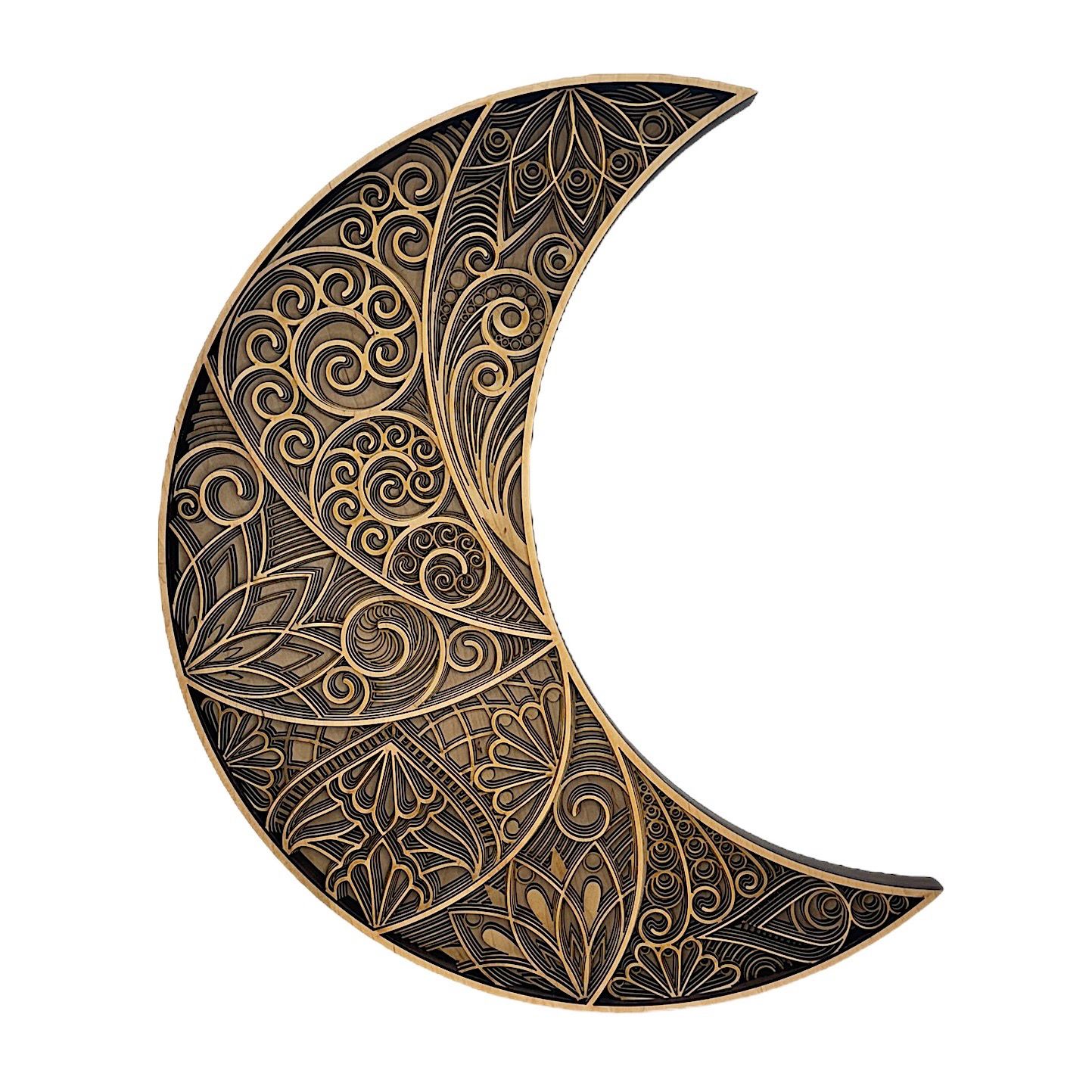 Moon Layered Wood Art