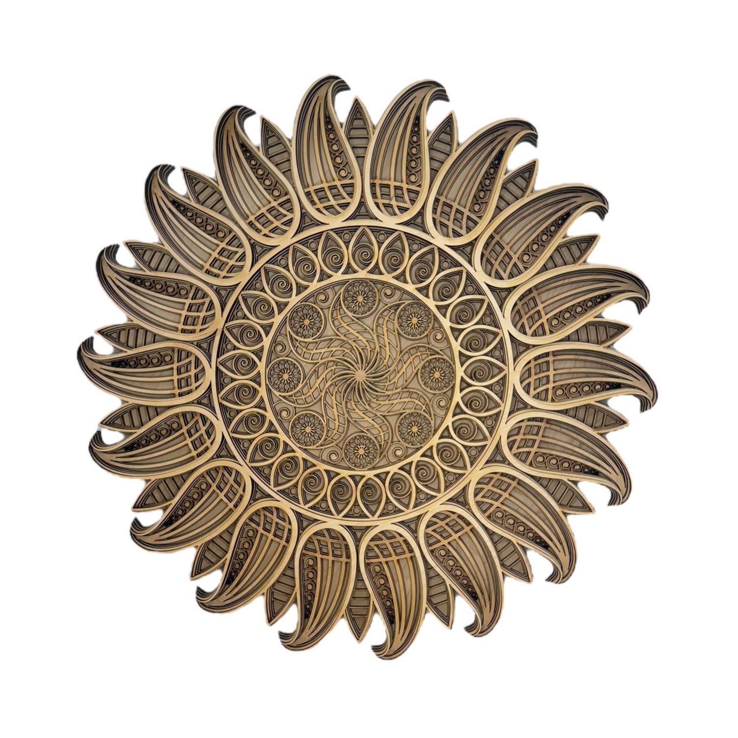 Sun Layered Wood Art