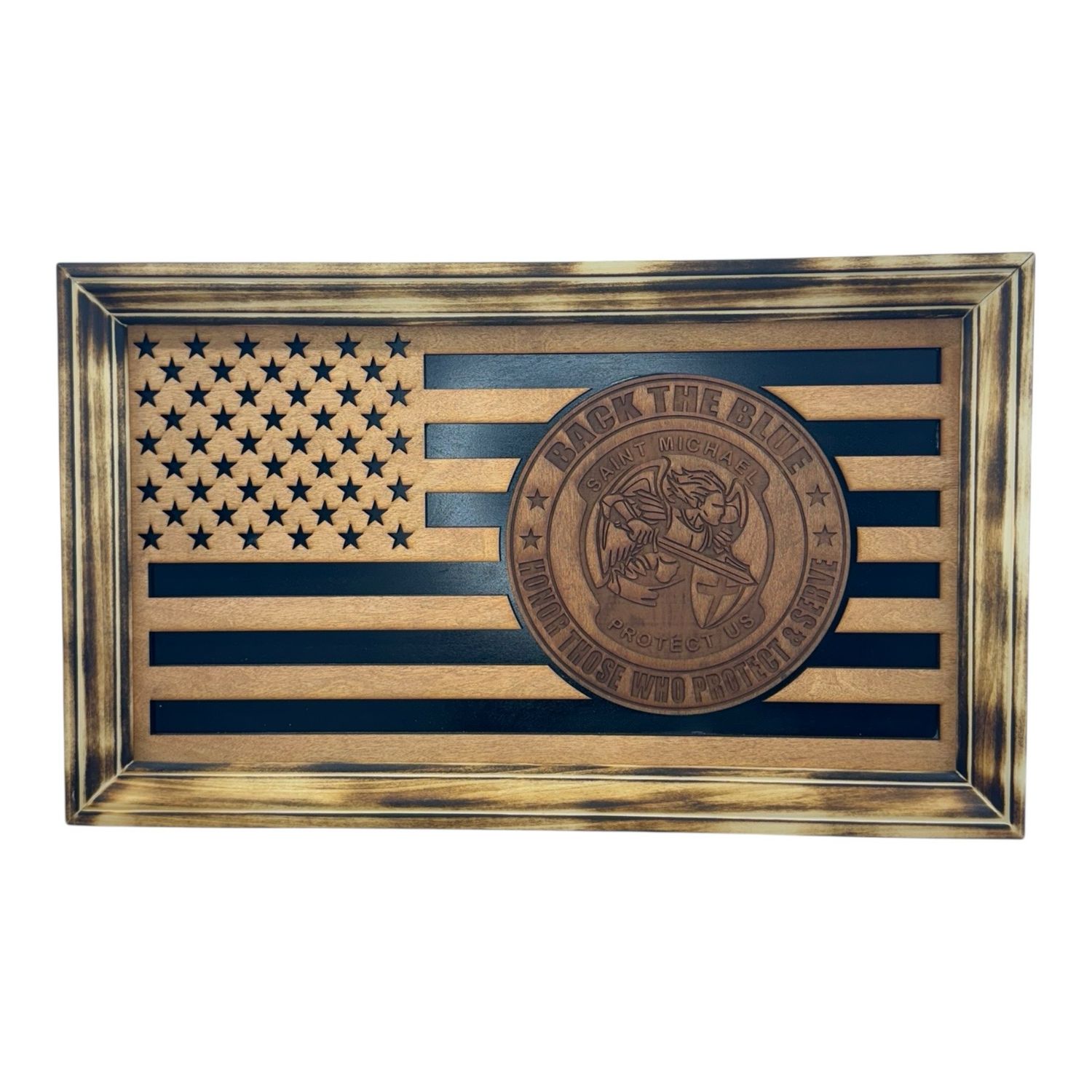 Layered Flag Back The Blue