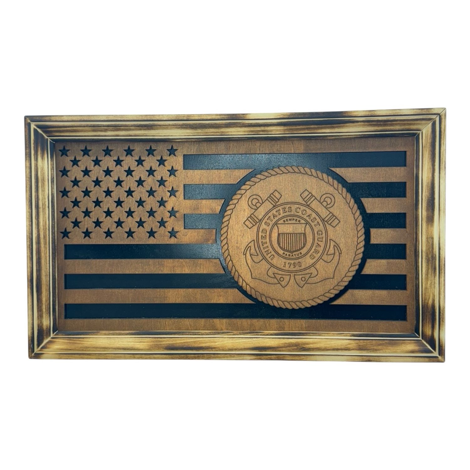 Layered Flag Coast Guard
