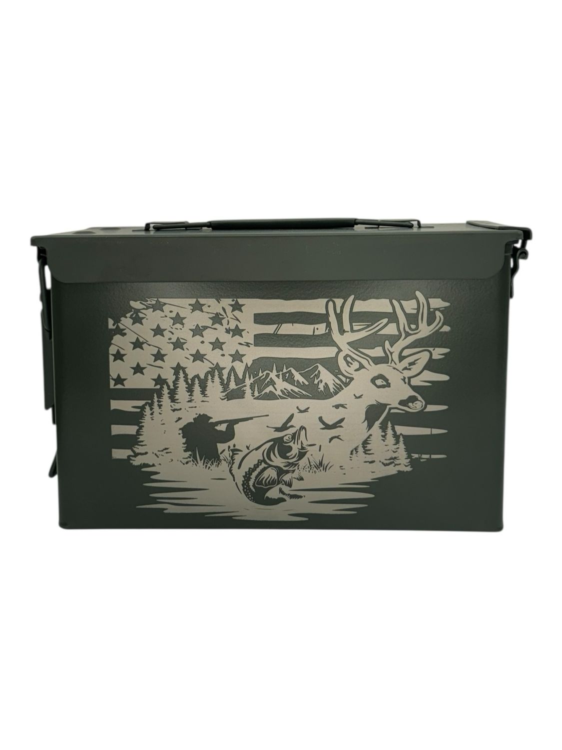 50 Cal Ammo Can Deer Scene