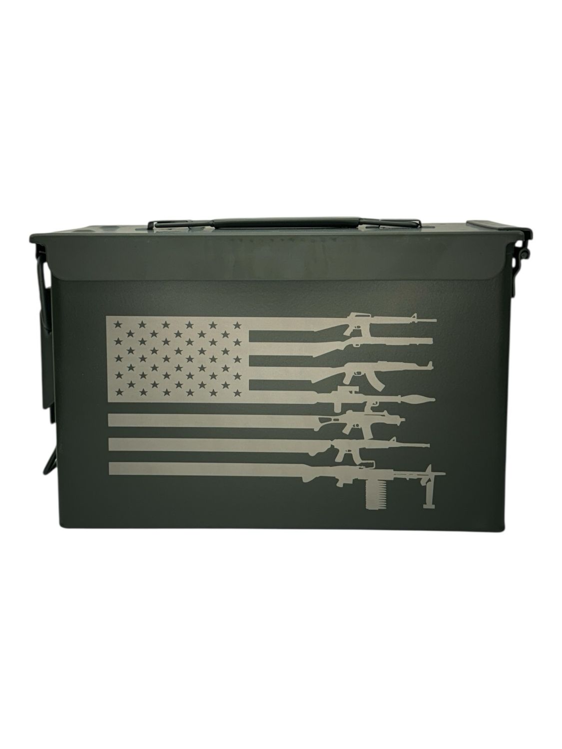 50 Cal Ammo Can Gun Flag