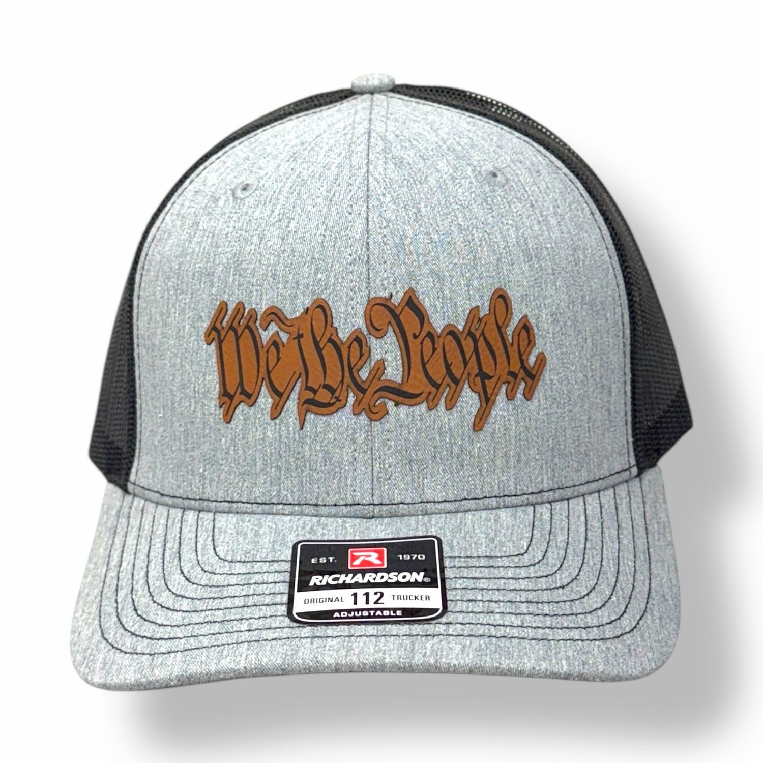 We The People Leather Patch Hat