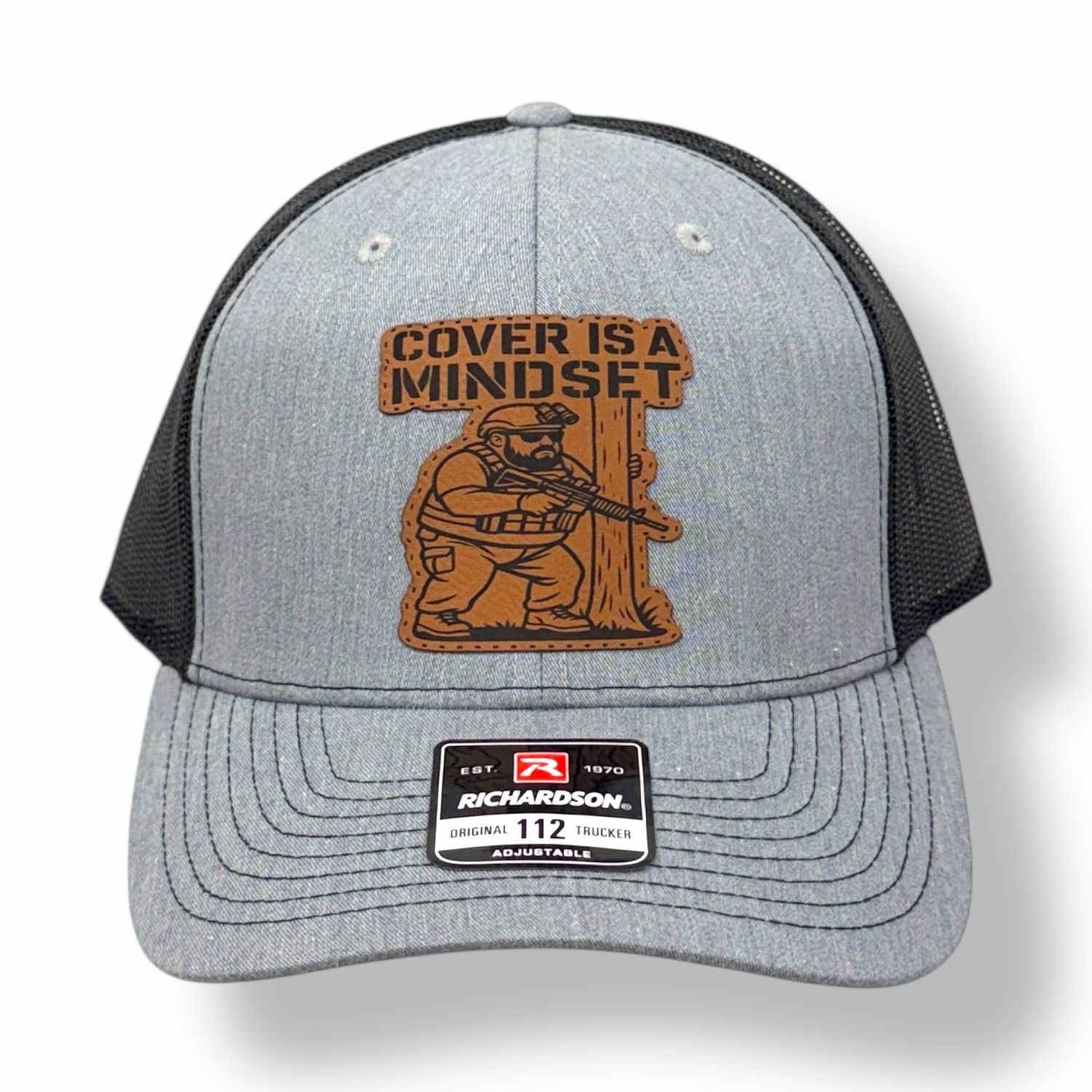 Cover Is A Mindset Leather Patch Hat