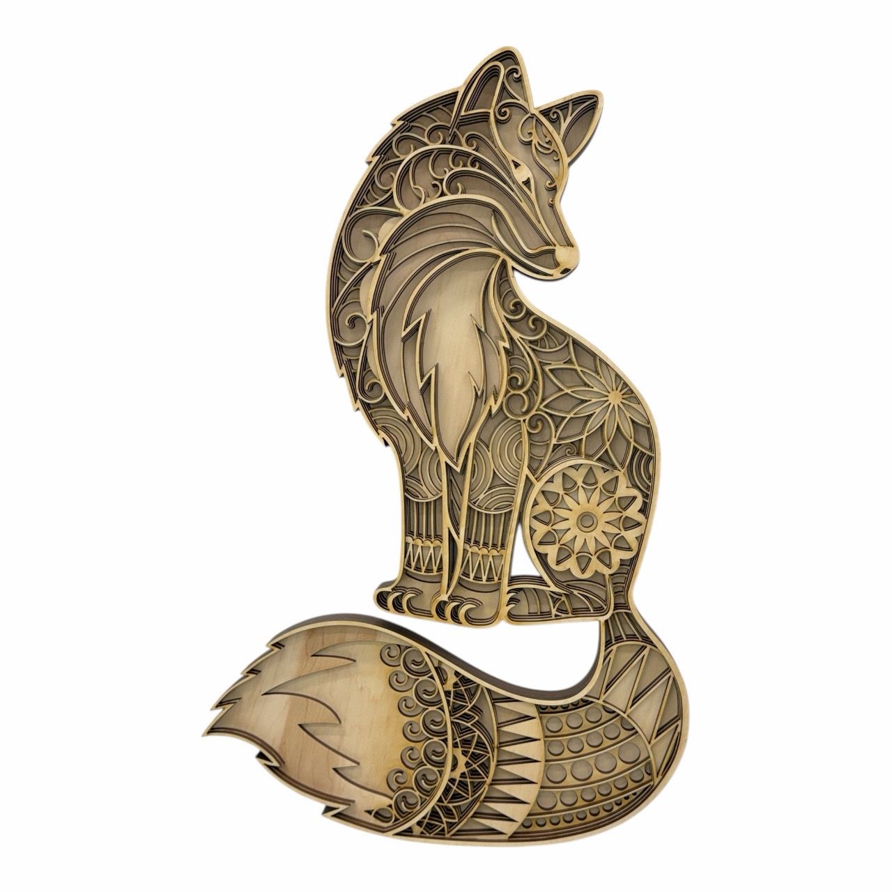 Fox Layered Wood Art