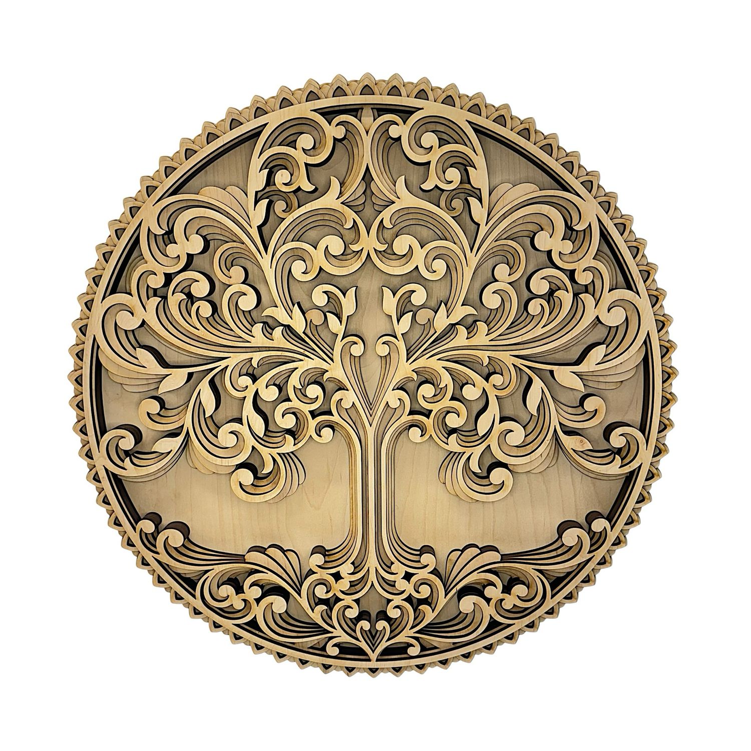 Tree of Life Layered Wood Art