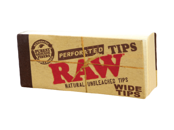 Raw - Perforated Wide Tips 50ct