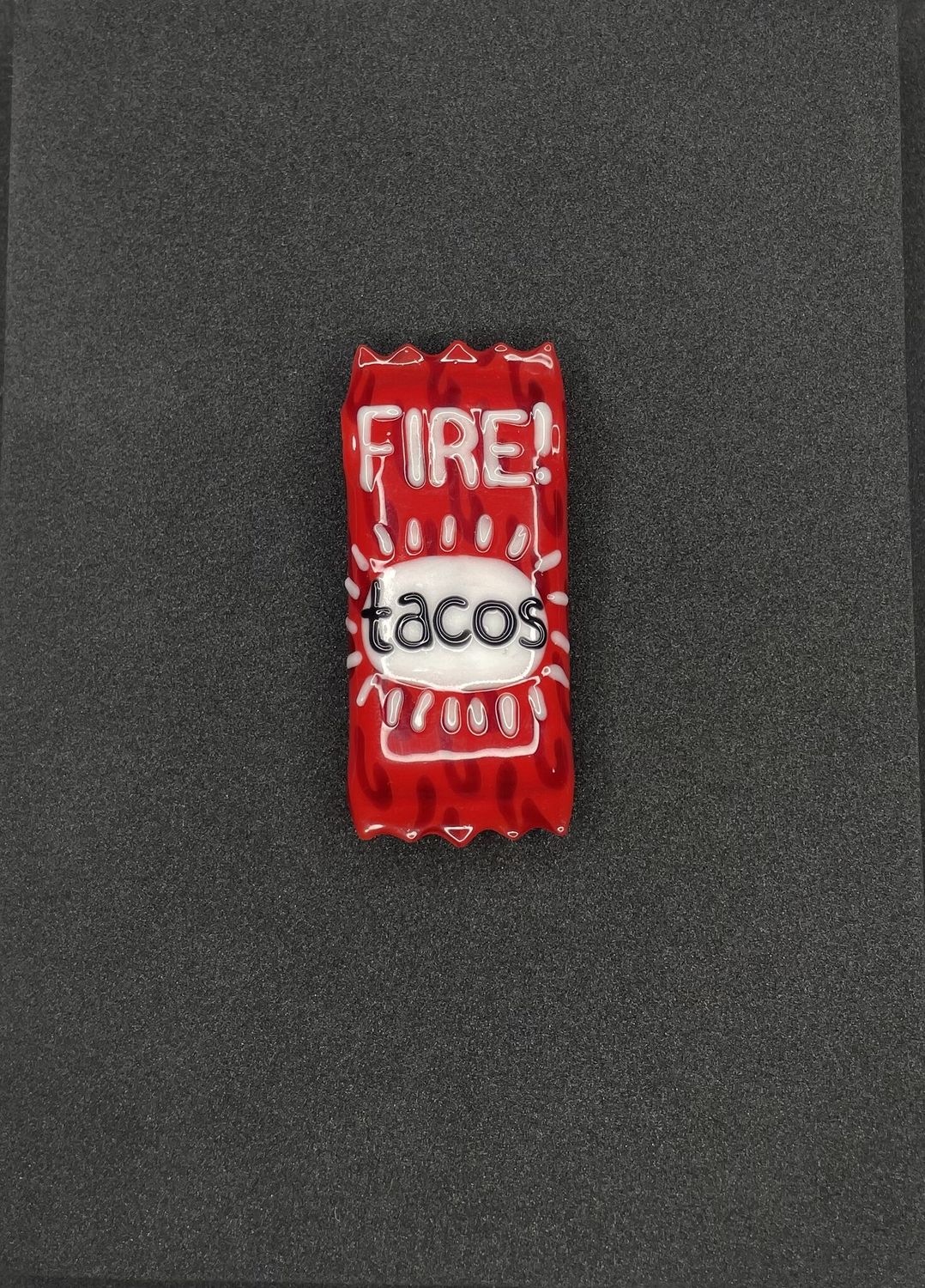 heretic glass pendants taco bell fire sauce