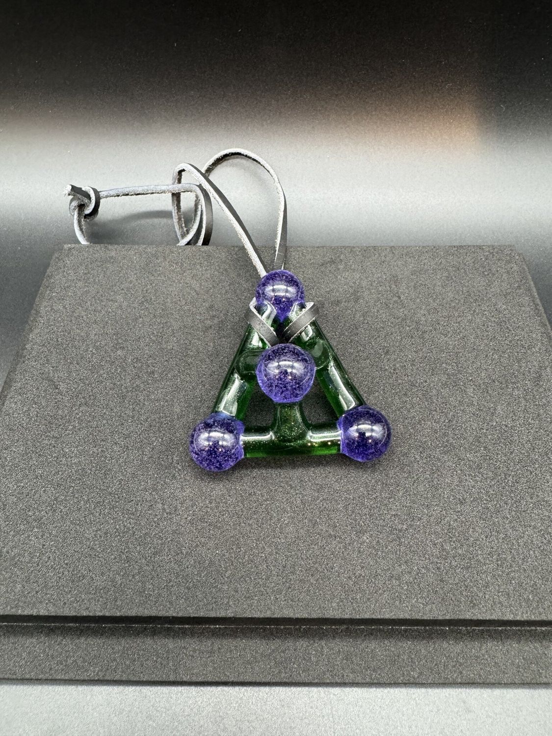 @ath_glass Trigonal Pendant - Purple and Green