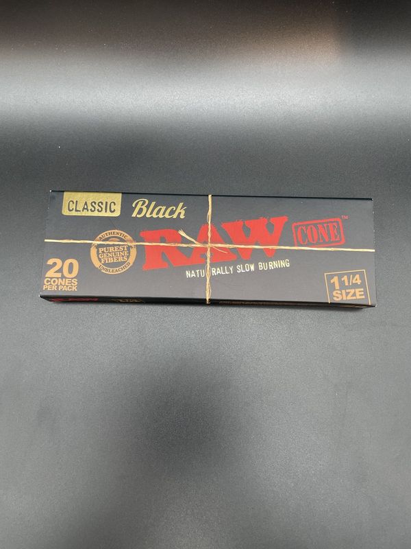 Raw Black Cone  1 1/4 20 pack