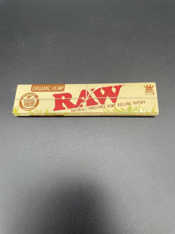 Raw Organic Hemp Rolling Papers King size Slim 32 Leaves