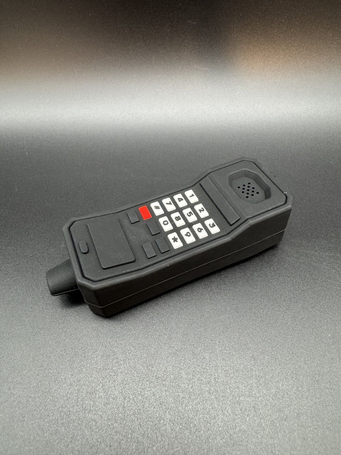 silicone cell-phone hand pipe black