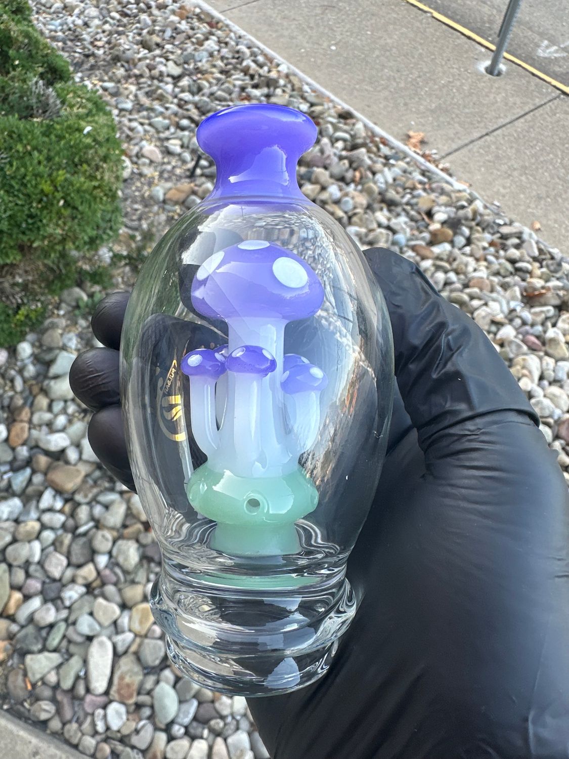 Pulsar Mushroom Puffco peak pro Top , Color: Purple