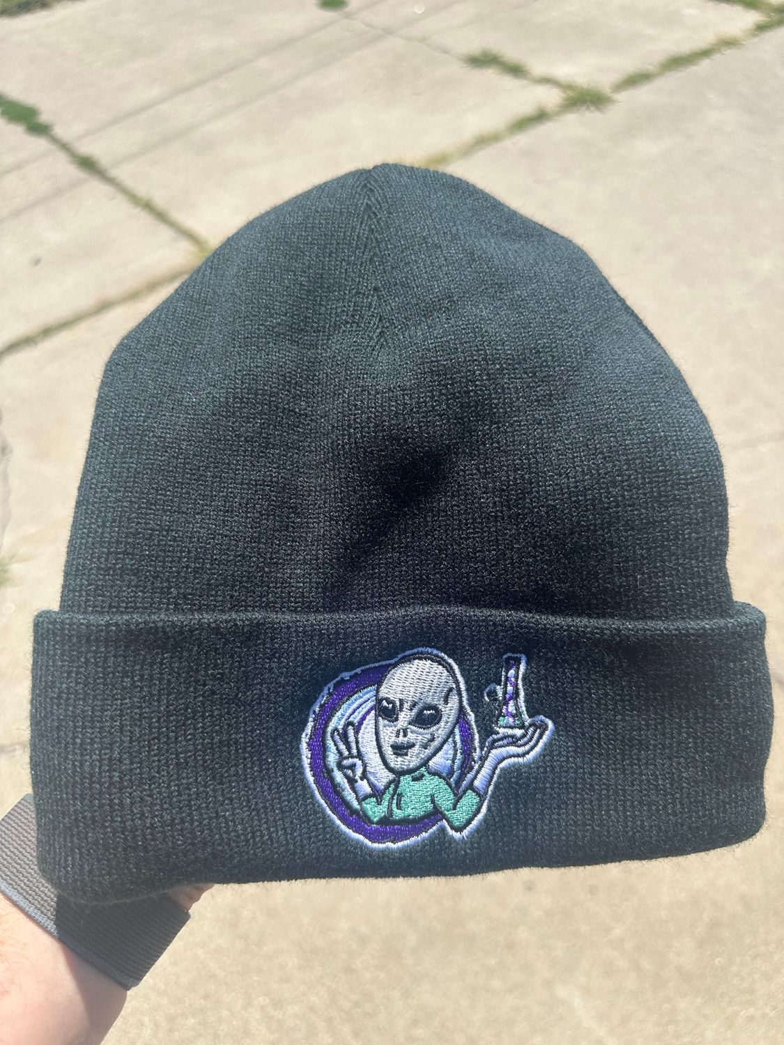 Twisted Glass Alien ET Beanie