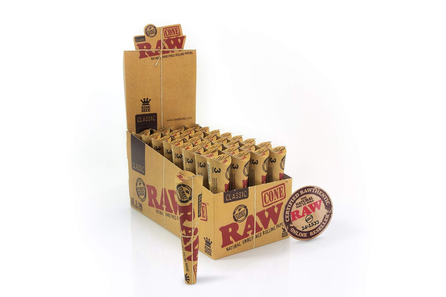 Raw Classic Cone king size 3pack