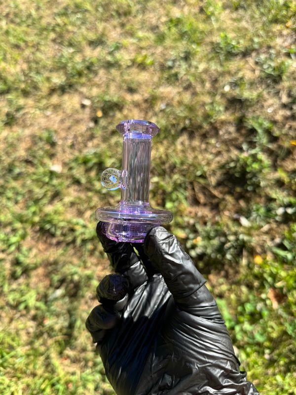 Iridescent Glass Dry Top w Opal Purple (Puffco)