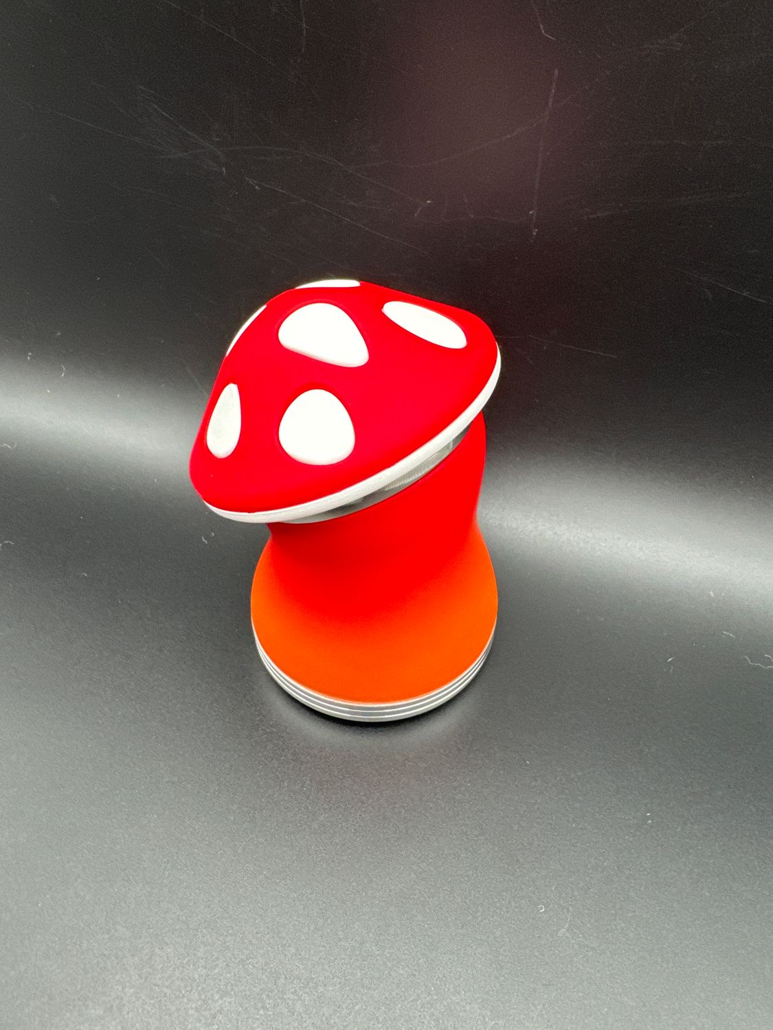 TIlted Mushroom Grinder, Color: Red