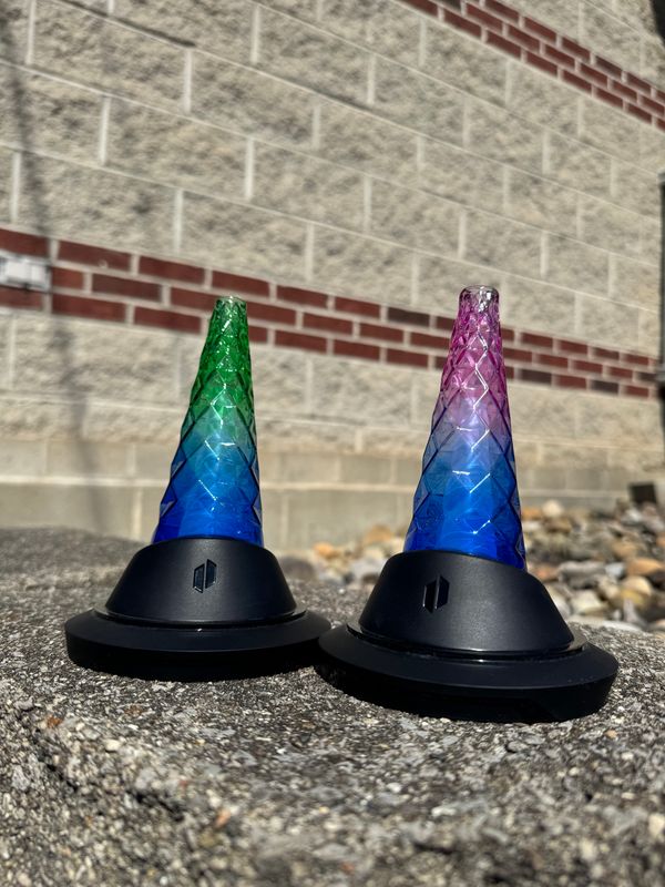 Dual Tone Glass Puffco Top - 