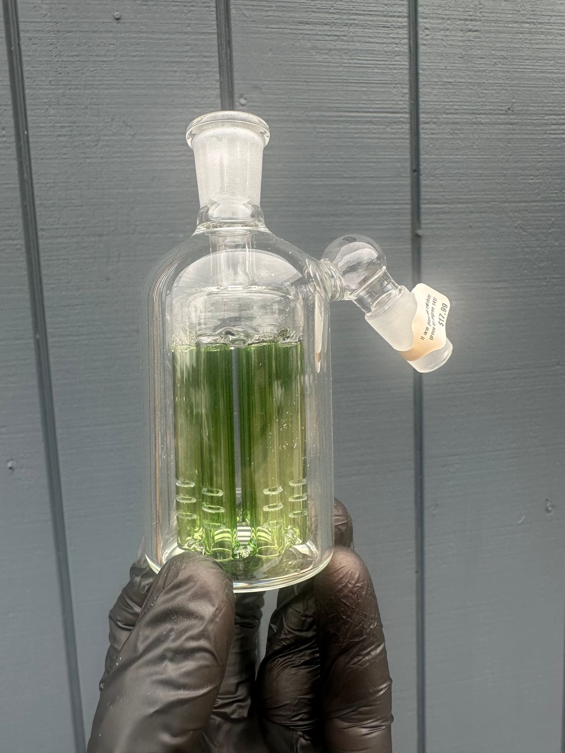 8 arm perc ash catcher, Color: green, Size: 45 degree 14f/14m