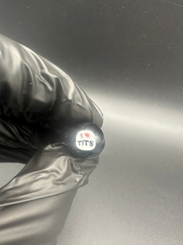 keys glass joystick cap - I love tits