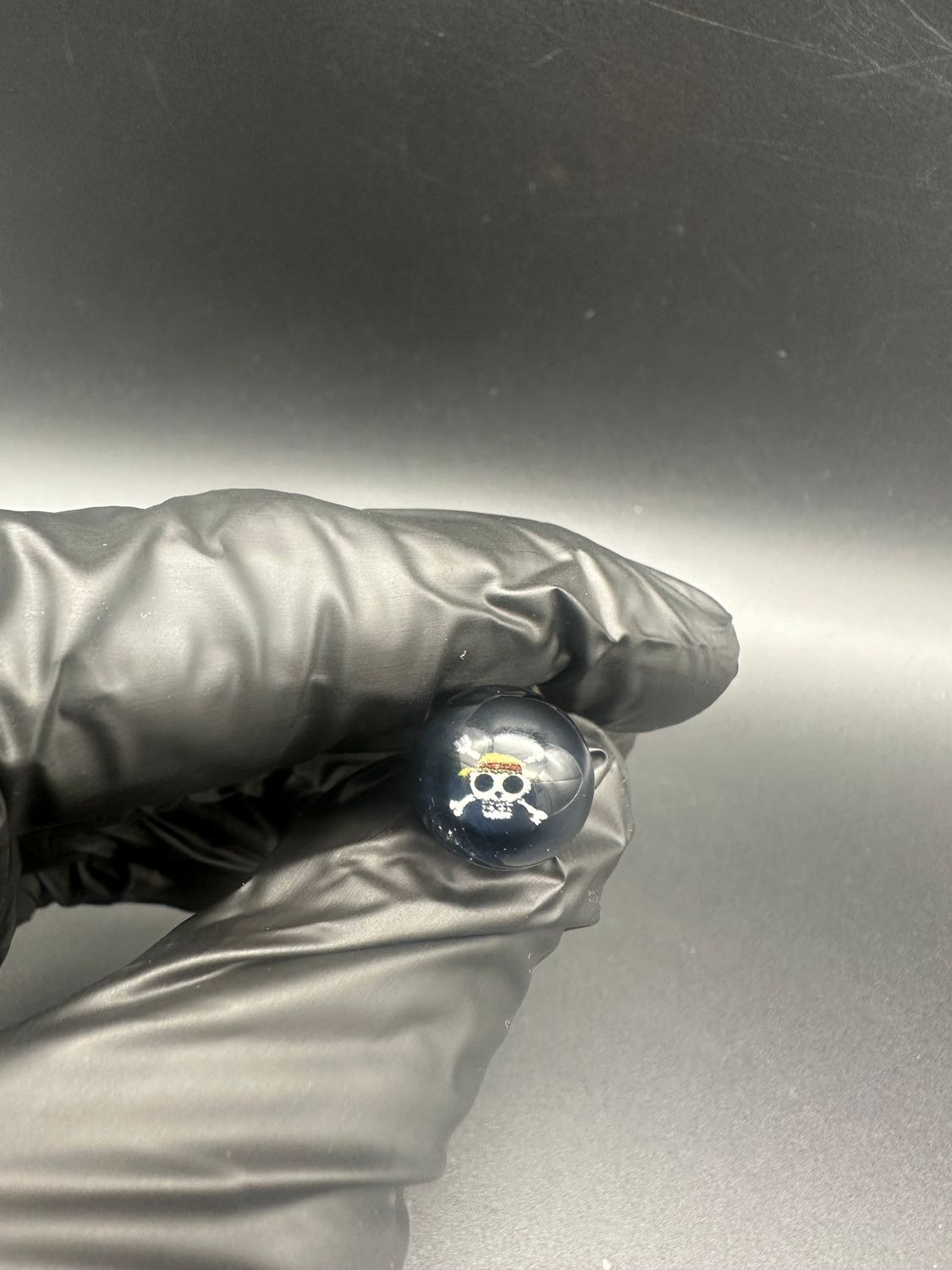 keys glass joystick cap - pirate skull