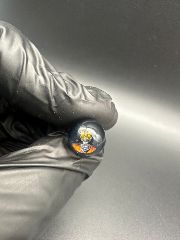 Keys Glass joystick Cap Goku Super Saiyan