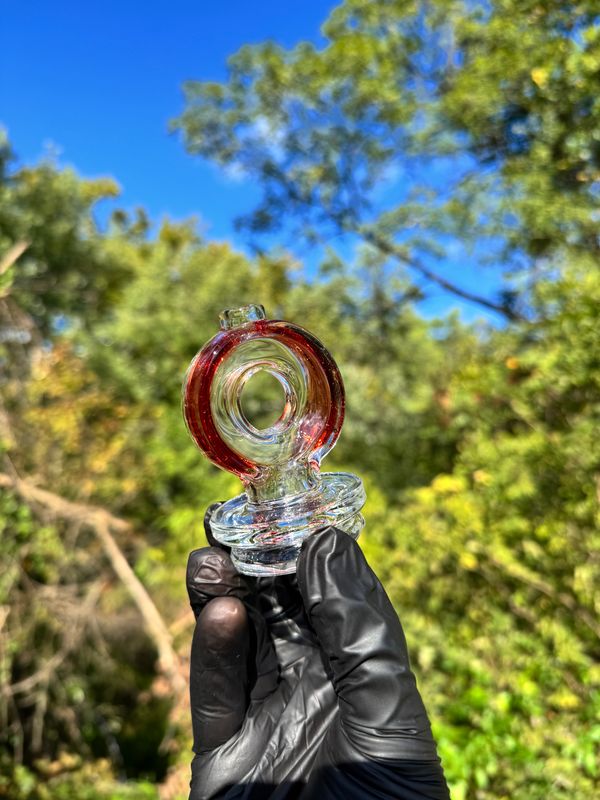 Randohm glass ohm dry top(Puffco) - Pomegranate