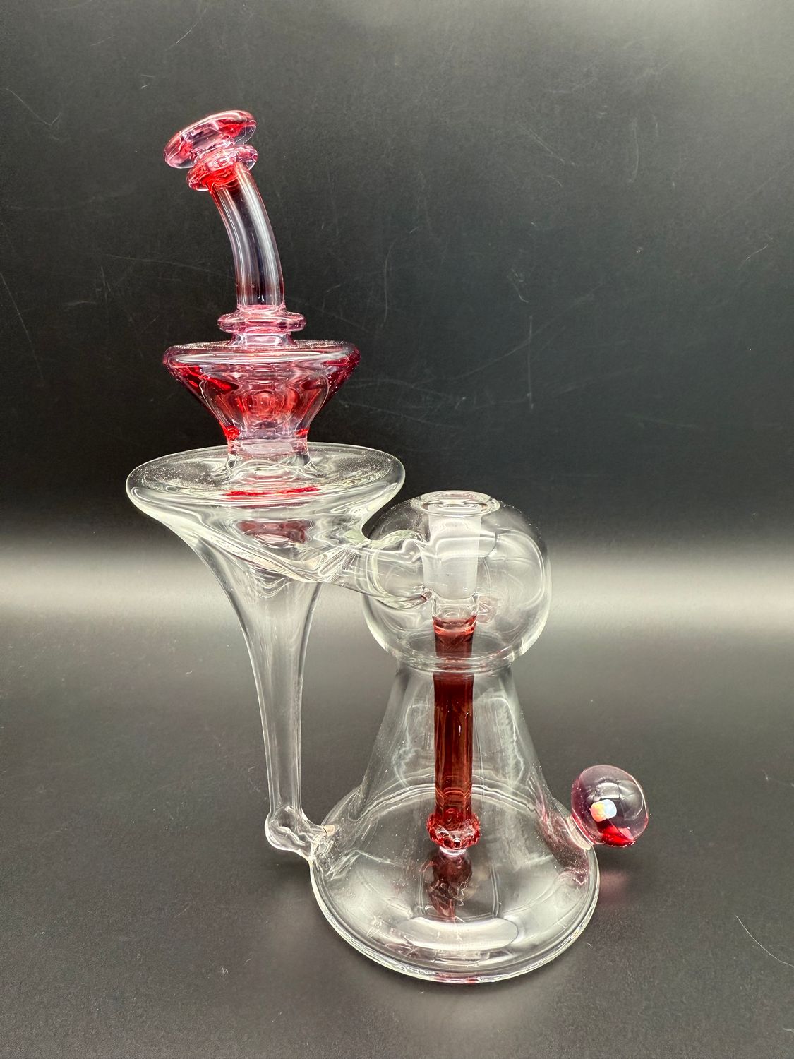 Lid Glass Recessed Recycler 10mm Halfblood