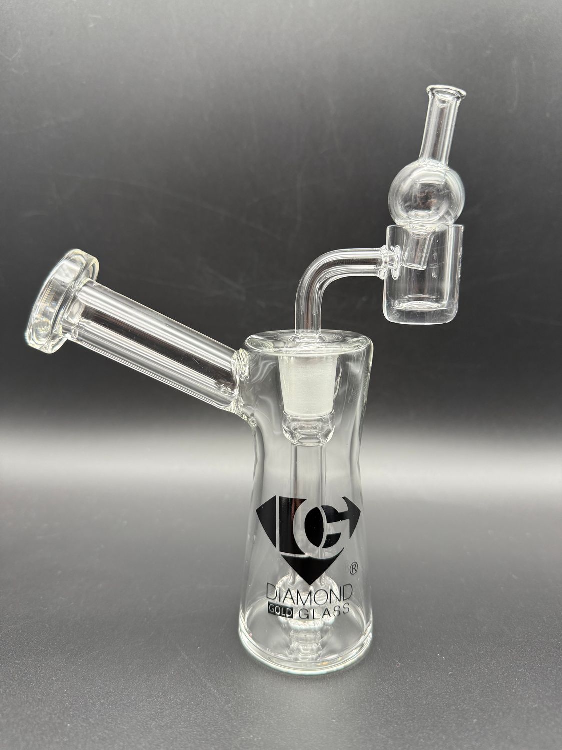 diamond glass clear kick back rig (comes with ball cap)