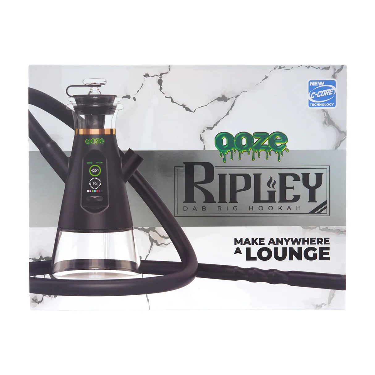 Ooze Ripley Concentrate Hookah - , Color: Black