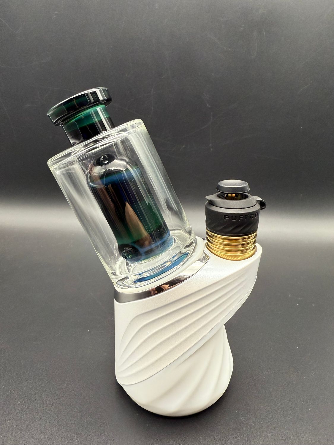 Randohm glass mini chugger top (Puffco)- EXP green #5