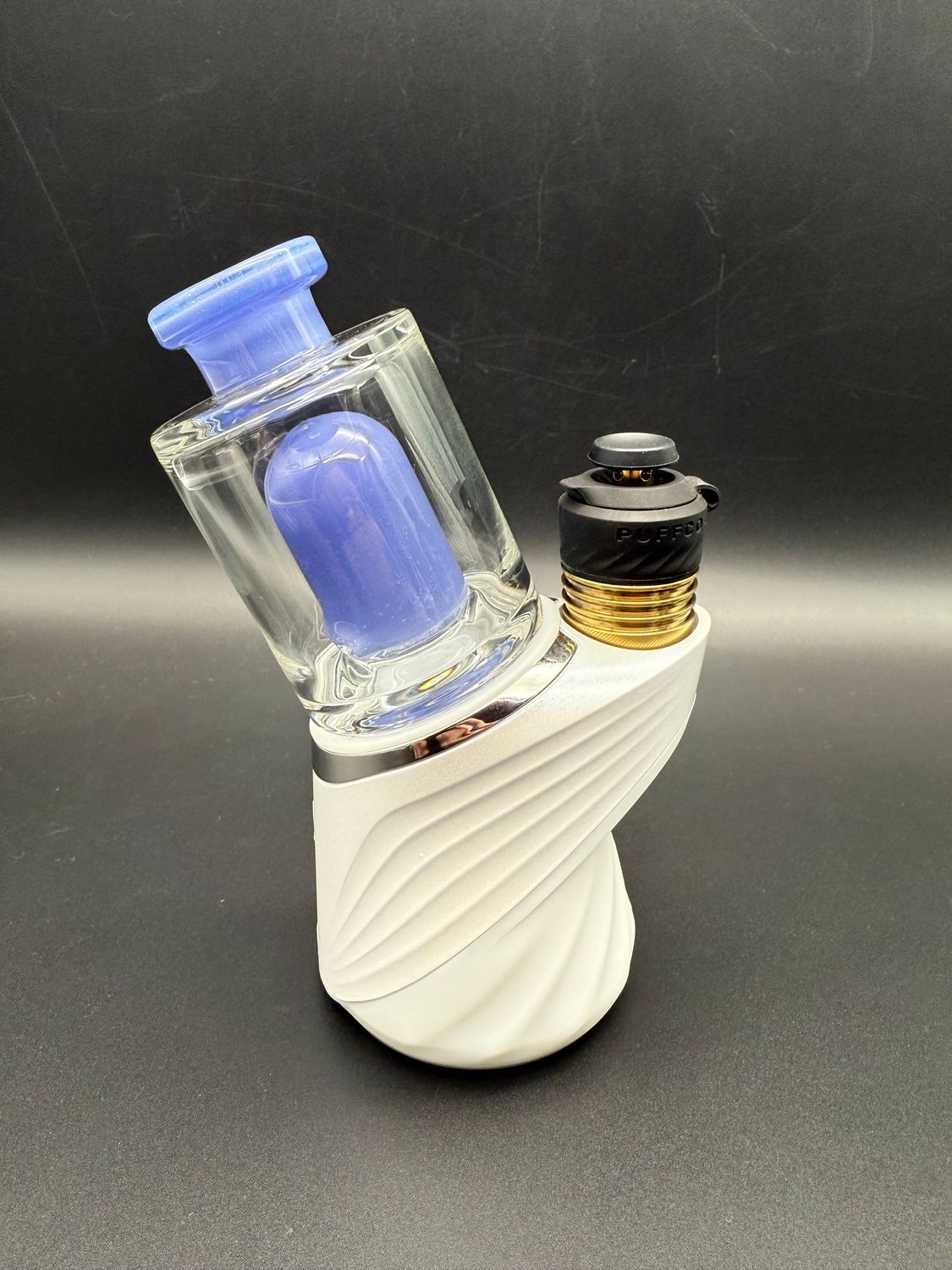 Randohm glass mini chugger top (Puffco)- purple urple