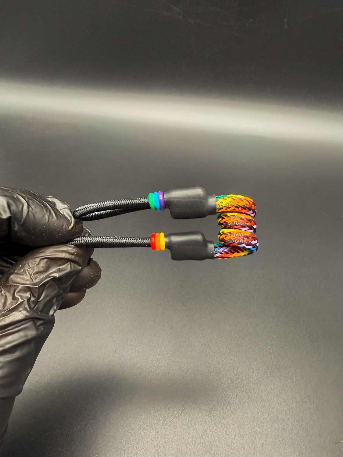 tuff tether premium pivot coil tether- Taste the rainbow