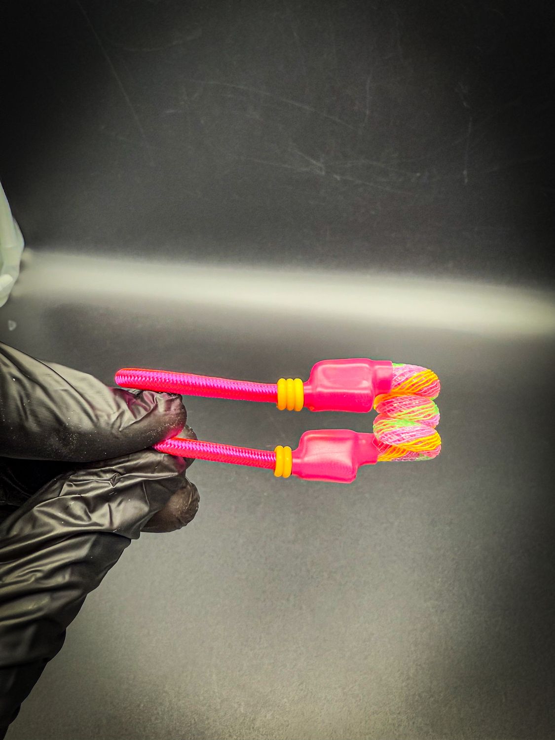 tuff tether premium pivot coil tether- push pop