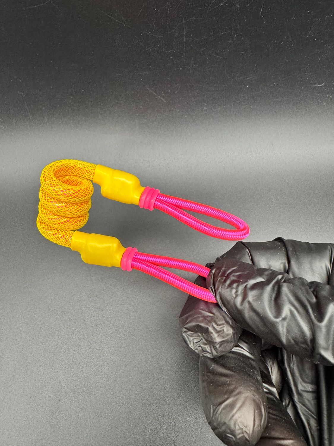 tuff tether premium original coil tether- pink lemonade
