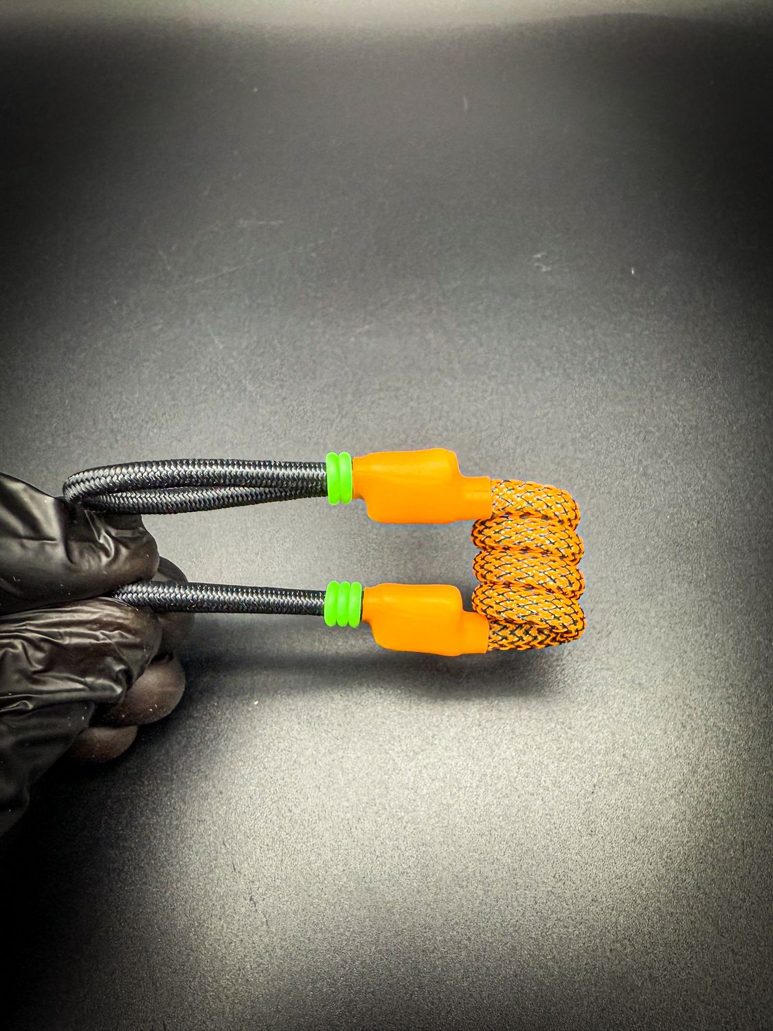tuff tether premium original coil tether- orangey